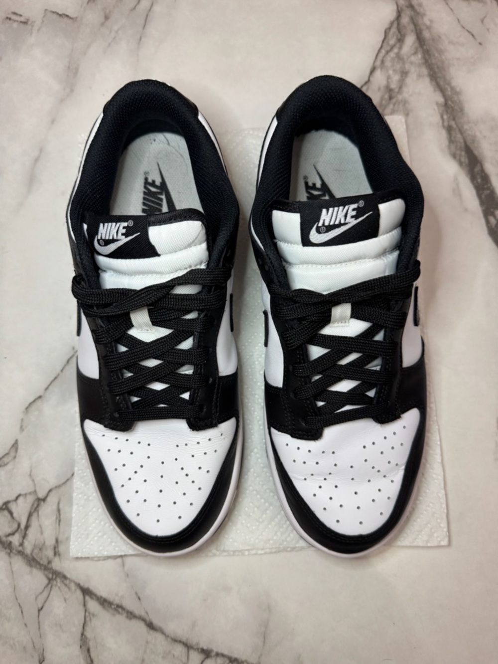 Nike Black & White Sneakers with Low Profile